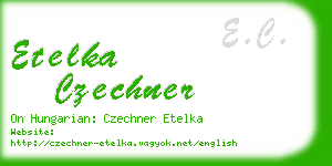 etelka czechner business card